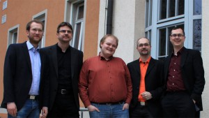 Der Vorstand 2013: (von rechts nach links) Thomas Wöllecke, Frank Cebullar, Robert Machnik, Bastian Ebert, Wieland Rose
